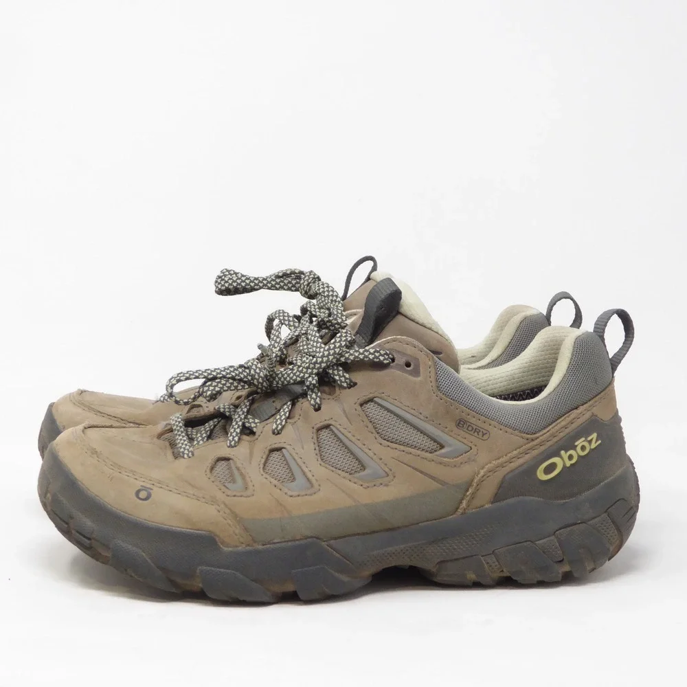 Oboz Womens Sawtooth II Low B-DRY Hiking Shoes Brown Waterproof 8